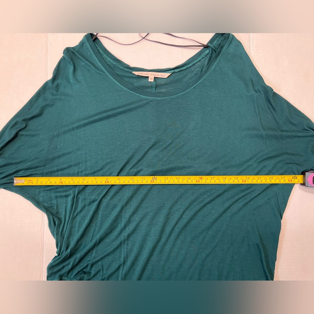 Long Sleeve High Low Top Green Layering Basic Oversized T Shirt Casual Blouse BF - Picture 12 of 17